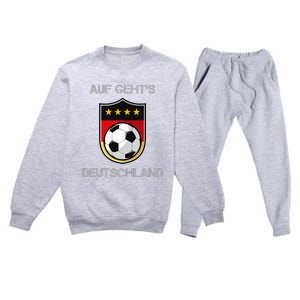 Germany Football Soccer Team Deutschland National Premium Crewneck Sweatsuit Set