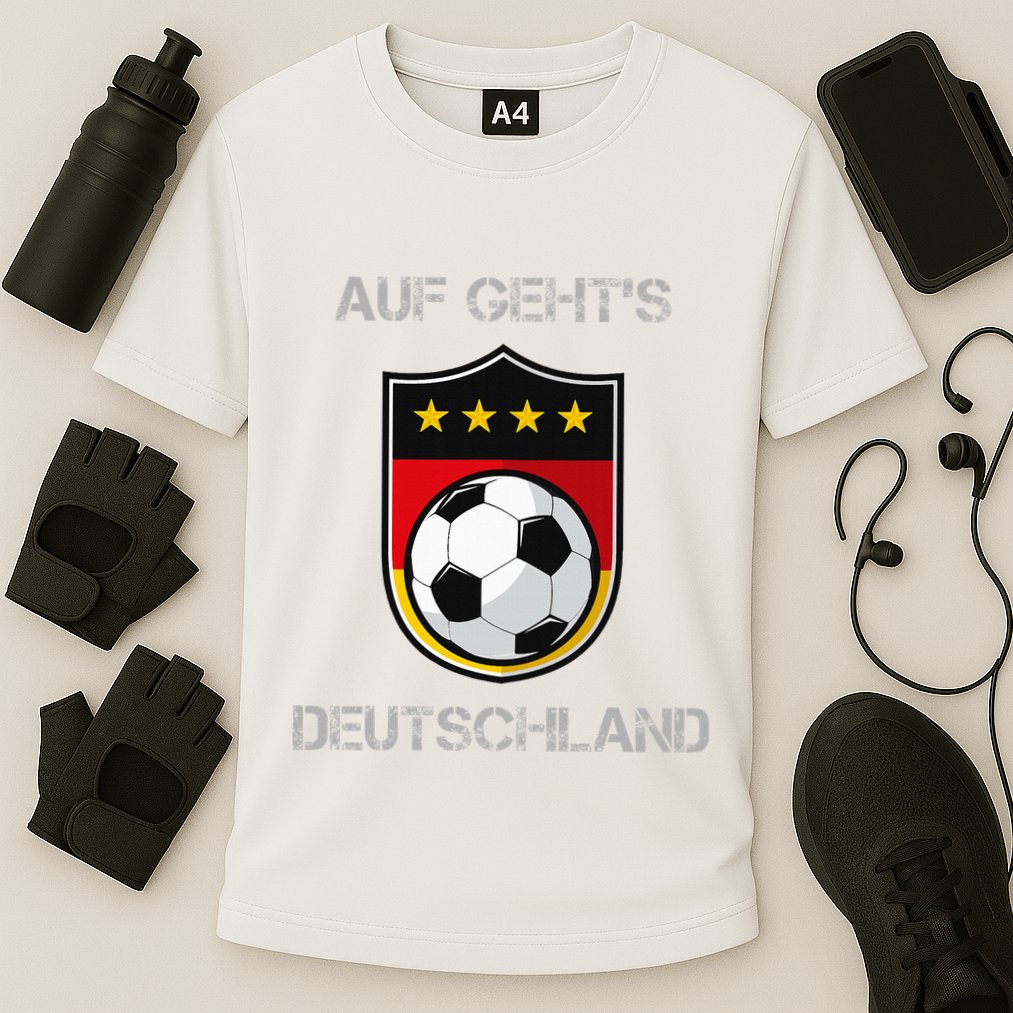 Germany Football Soccer Team Deutschland National Cooling Performance Crew T-Shirt