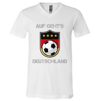 Germany Football Soccer Team Deutschland National V-Neck T-Shirt