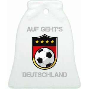 Germany Football Soccer Team Deutschland National Ceramic Bell Ornament