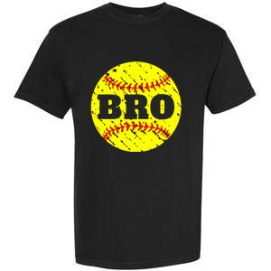 Girl Fastpitch Softball Brother Funny Garment-Dyed Heavyweight T-Shirt