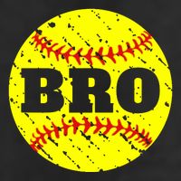Girl Fastpitch Softball Brother Funny 7 Panel Mesh Trucker Snapback Hat