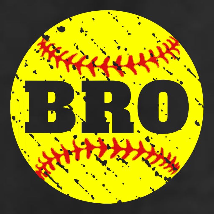 Girl Fastpitch Softball Brother Funny 7 Panel Mesh Trucker Snapback Hat