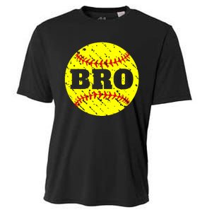 Girl Fastpitch Softball Brother Funny Cooling Performance Crew T-Shirt