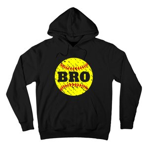 Girl Fastpitch Softball Brother Funny Hoodie