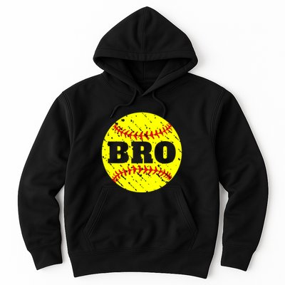 Girl Fastpitch Softball Brother Funny Hoodie