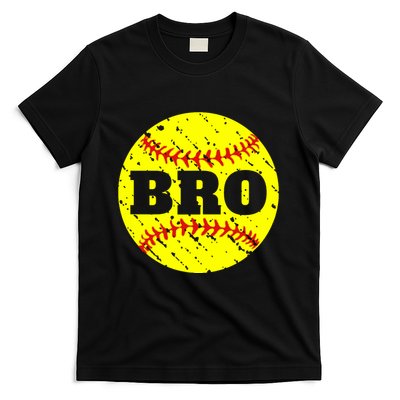 Girl Fastpitch Softball Brother Funny T-Shirt