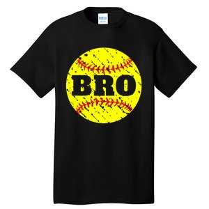 Girl Fastpitch Softball Brother Funny Tall T-Shirt