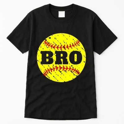 Girl Fastpitch Softball Brother Funny Tall T-Shirt