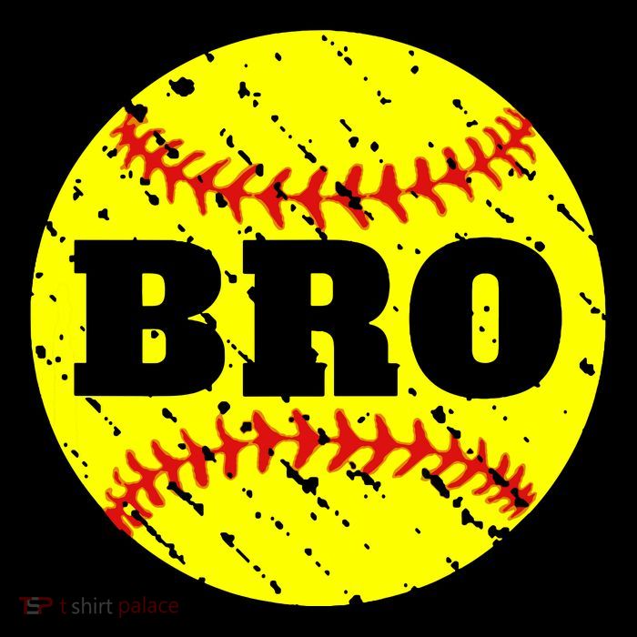 Girl Fastpitch Softball Brother Funny Tall T-Shirt
