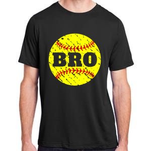 Girl Fastpitch Softball Brother Funny Adult ChromaSoft Performance T-Shirt