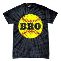 Girl Fastpitch Softball Brother Funny Tie-Dye T-Shirt