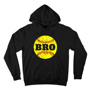 Girl Fastpitch Softball Brother Funny Tall Hoodie