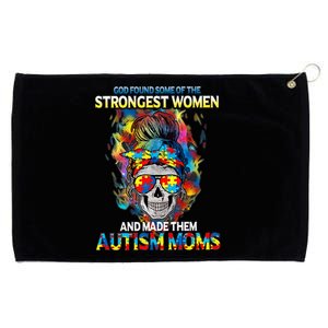 God Found Some Of The Strongest Women And Made Them Autism Awareness Month Grommeted Golf Towel