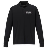 Garbage For Trump Make American Garbage Great Again Performance Long Sleeve Polo