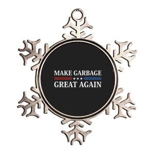 Garbage For Trump Make American Garbage Great Again Metallic Star Ornament