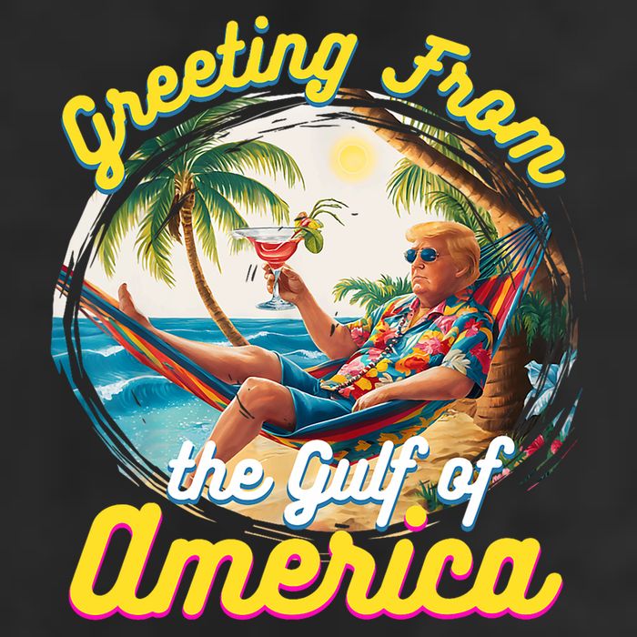 Greeting From The Gulf Of Usa America Trump Beanie