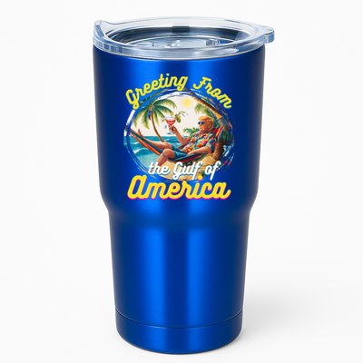 Greeting From The Gulf Of Usa America Trump Tumbler