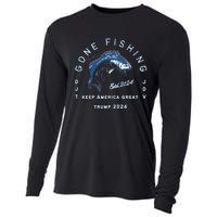 Gone Fishing Trump Vance 2024 Sport Fishing Pasttime Cooling Performance Long Sleeve Crew