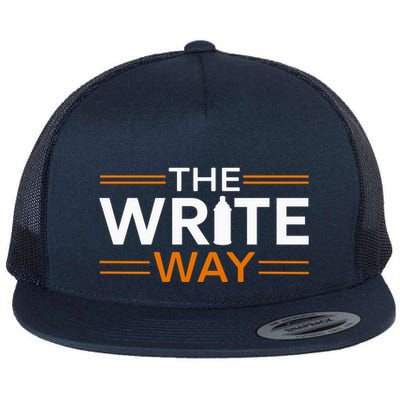 Graffiti Fun: The Write Way Flat Bill Trucker Hat
