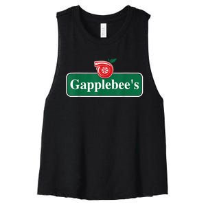 Gapplebee Funny Turbo Race Car Enthusiast Racing Women's Racerback Cropped Tank