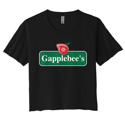 Gapplebee Funny Turbo Race Car Enthusiast Racing Women's Crop Top Tee