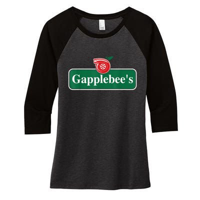 Gapplebee Funny Turbo Race Car Enthusiast Racing Women's Tri-Blend 3/4-Sleeve Raglan Shirt