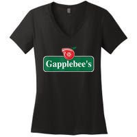 Gapplebee Funny Turbo Race Car Enthusiast Racing Women's V-Neck T-Shirt