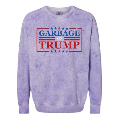 Garbage For Trump Garbage For Trump 2024 Presidential Colorblast Crewneck Sweatshirt