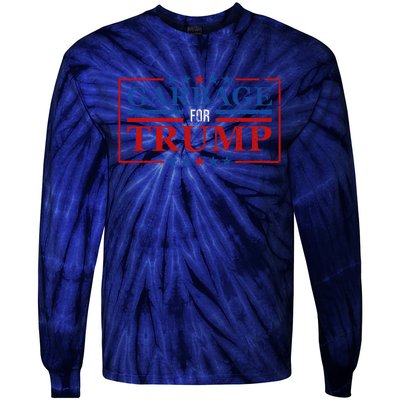 Garbage For Trump Garbage For Trump 2024 Presidential Tie-Dye Long Sleeve Shirt