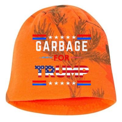 Garbage For Trump Make American Garbage Great Again Kati - Camo Knit Beanie