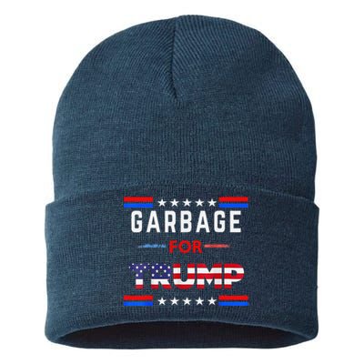 Garbage For Trump Make American Garbage Great Again Sustainable Knit Beanie