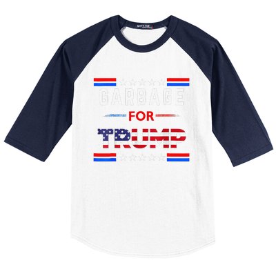 Garbage For Trump Make American Garbage Great Again Baseball Sleeve Shirt