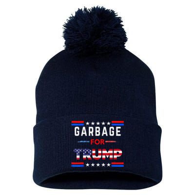 Garbage For Trump Make American Garbage Great Again Pom Pom 12in Knit Beanie