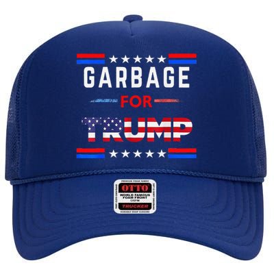 Garbage For Trump Make American Garbage Great Again High Crown Mesh Back Trucker Hat