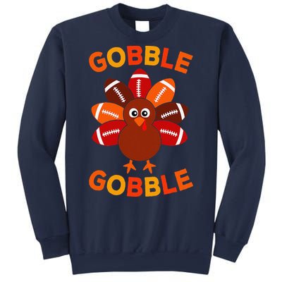 Gobble Football Turkey Balls Thanksgiving Sweatshirt