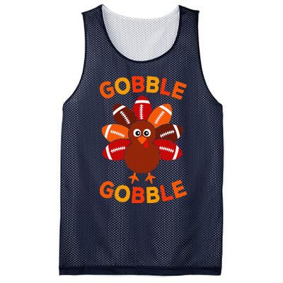 Gobble Football Turkey Balls Thanksgiving Mesh Reversible Basketball Jersey Tank