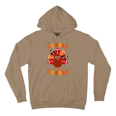 Gobble Football Turkey Balls Thanksgiving Hoodie