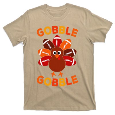 Gobble Football Turkey Balls Thanksgiving T-Shirt