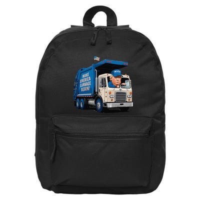 Garbage For Trump Make American Garbage Great Again 16 in Basic Backpack