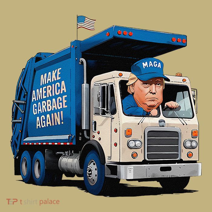Garbage For Trump Make American Garbage Great Again Button