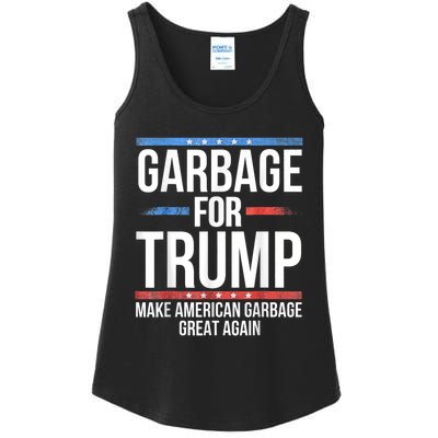 Garbage For Trump Make American Garbage Great Again Ladies Essential Tank