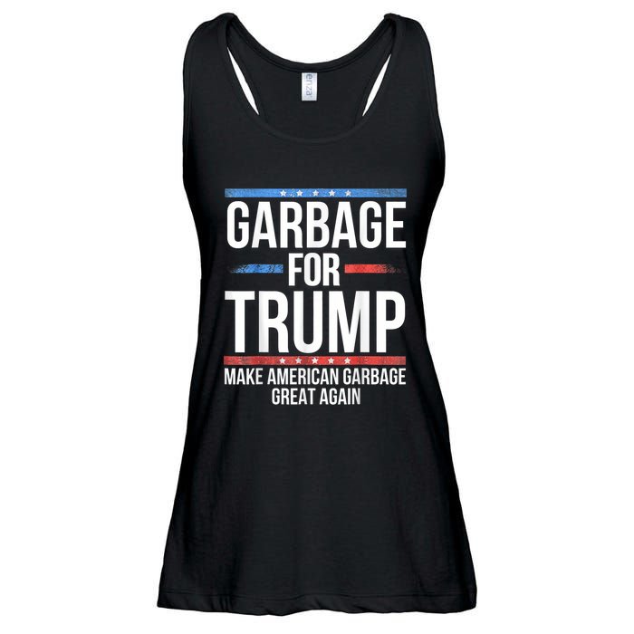 Garbage For Trump Make American Garbage Great Again Ladies Essential Flowy Tank