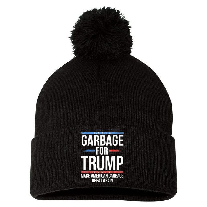 Garbage For Trump Make American Garbage Great Again Pom Pom 12in Knit Beanie