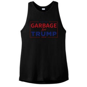 Garbage For Trump Proud Maga Garbage Trump Supporter Ladies PosiCharge Tri-Blend Wicking Tank