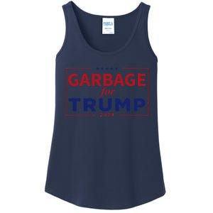 Garbage For Trump Proud Maga Garbage Trump Supporter Ladies Essential Tank