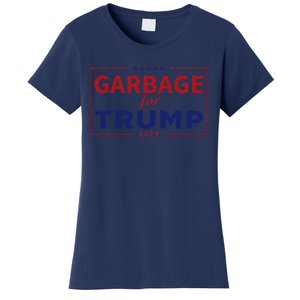 Garbage For Trump Proud Maga Garbage Trump Supporter Women's T-Shirt