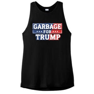 Garbage For Trump 2024 Make American Great Again Ladies PosiCharge Tri-Blend Wicking Tank