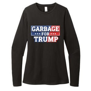 Garbage For Trump 2024 Make American Great Again Womens CVC Long Sleeve Shirt