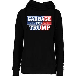 Garbage For Trump 2024 Make American Great Again Womens Funnel Neck Pullover Hood